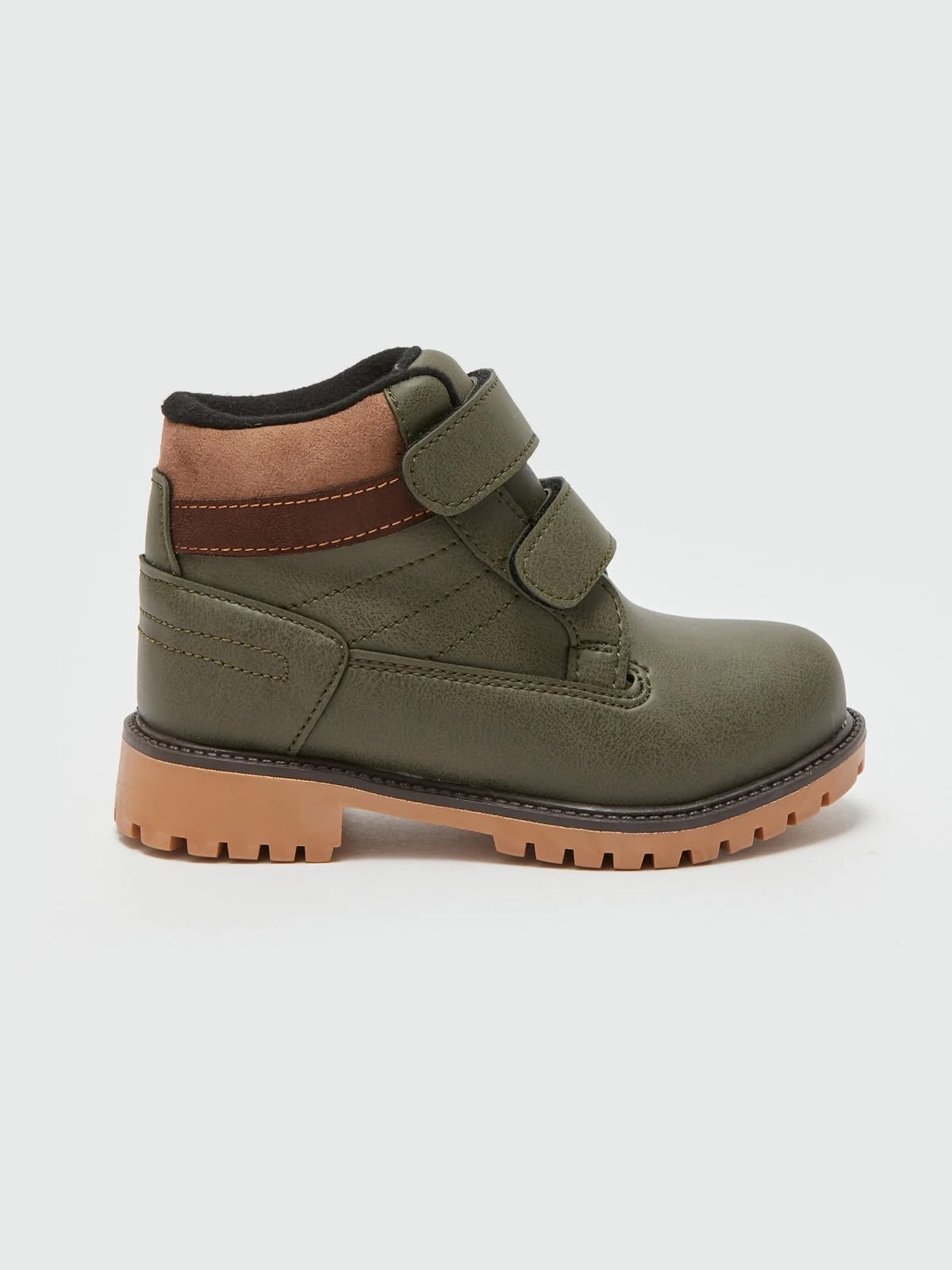 Bottines Montantes À Double Scratch Vert Khaki LC Waikiki pointure 28