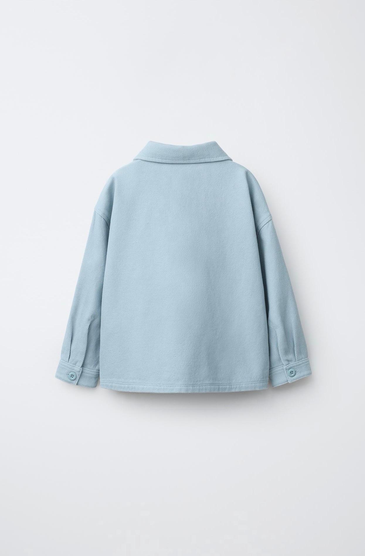 Veste Surchemise Gaufré à Poches Zara 4 ans 104cm