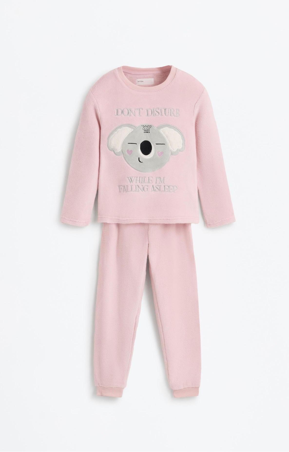 Pyjama 2 Pièces En Tissu Polaire À Empiècement Koala Rose Lefties 4-5 ans 110cm