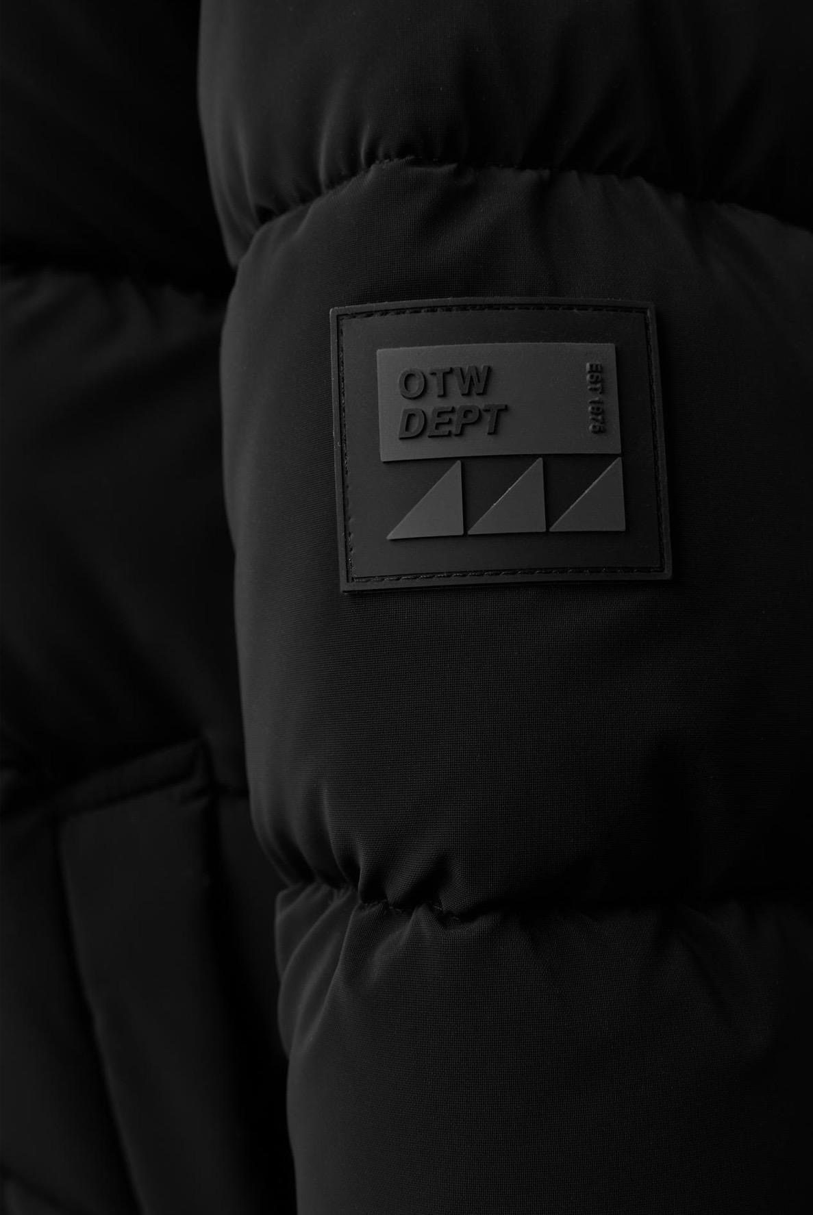 Manteau Long À Capuche Et Étiquette Gommée Noir Zara 13-14 ans 164cm