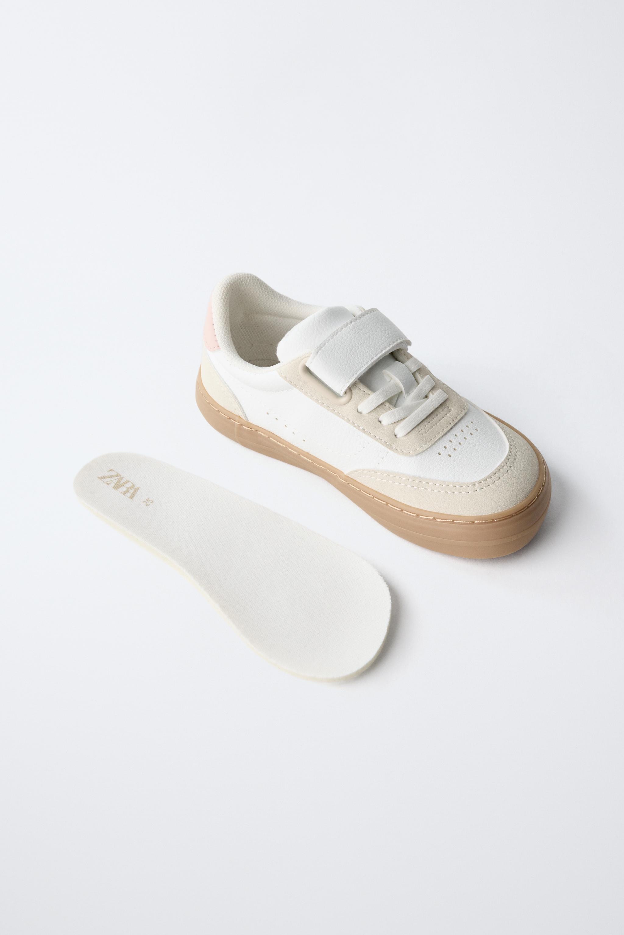 Baskets Barefoot Souples À Scratch Et Lacets Élastiques Zara