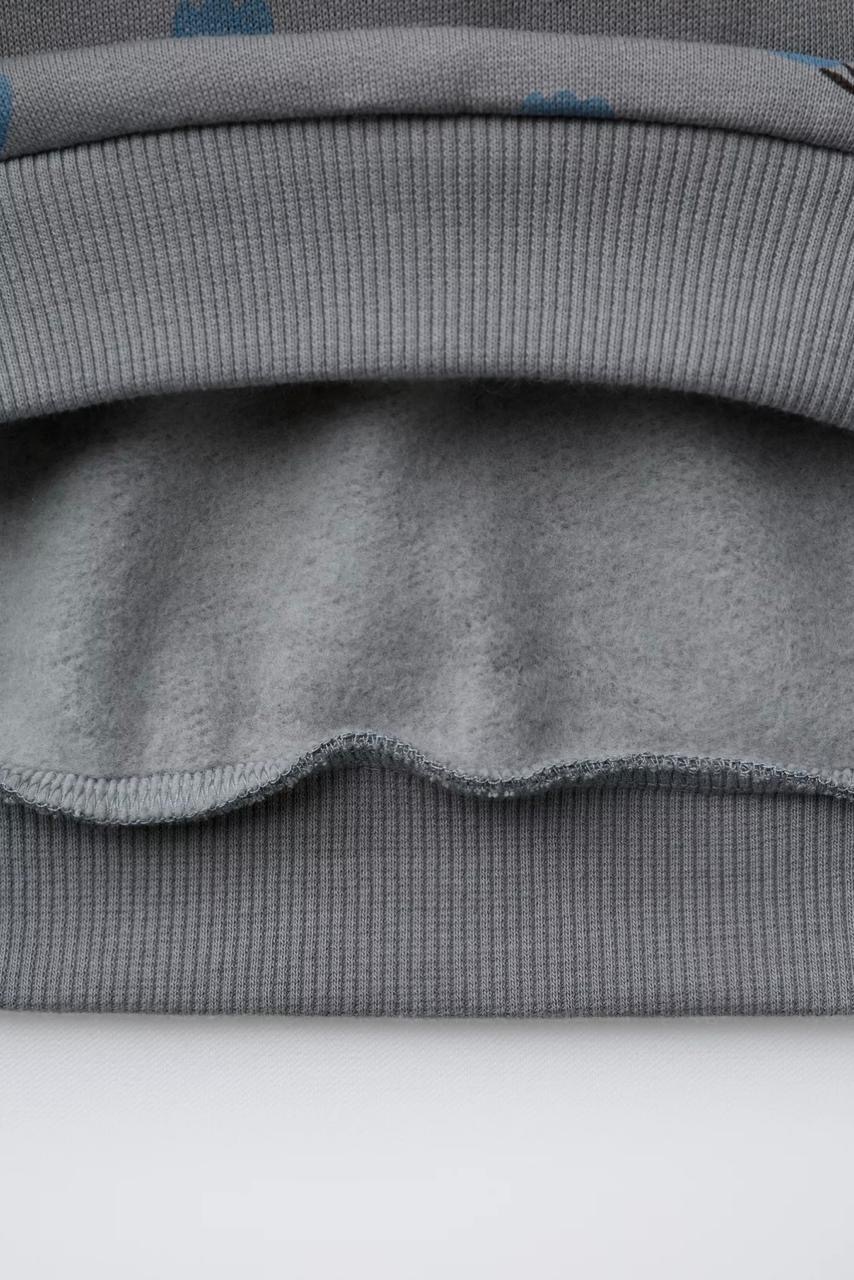 Ensemble 2 Pièces Sweat En Molleton Gratté Et Legging En Coton Côtelé Zara 18 mois 86cm