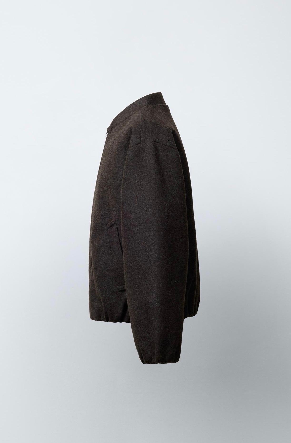Blouson Bomber En Matière Douce Zara 8-9 ans 131cm