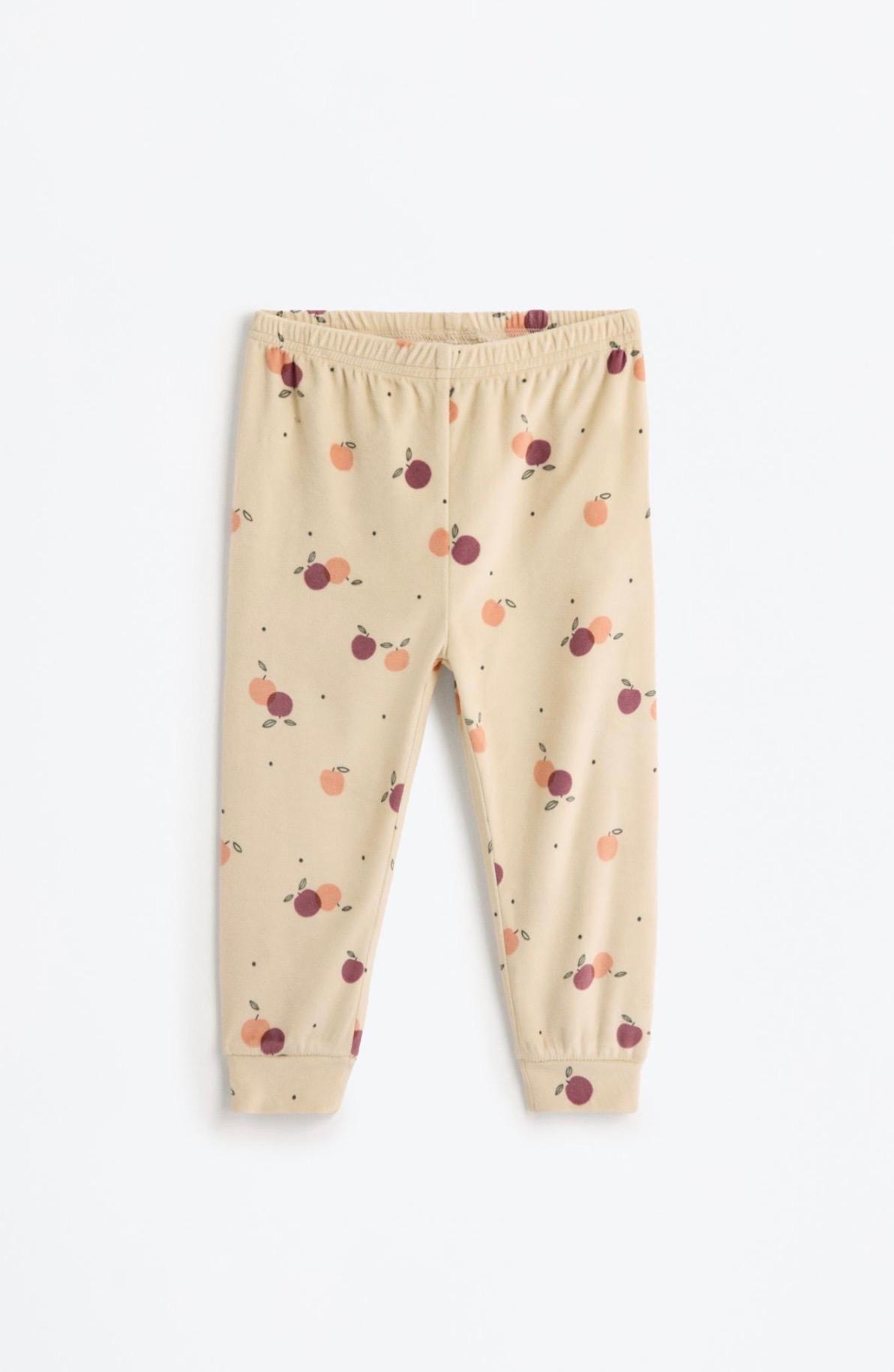 Pyjama Deux Pièces Velours Imprimé Fruits Lefties 2-3 ans 98cm