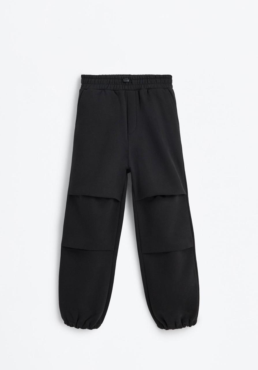 Ensemble Sweat En Molleton Gratté Et Pantalon Parachute Noir Lefties 4-5 ans 110cm