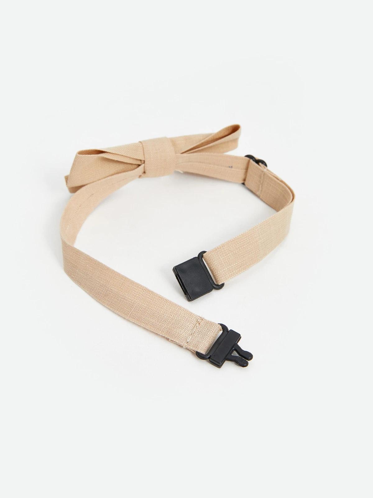 Ensemble Bretelles Réglables Et Nœud Papillon En Coton Beige LC Waikiki