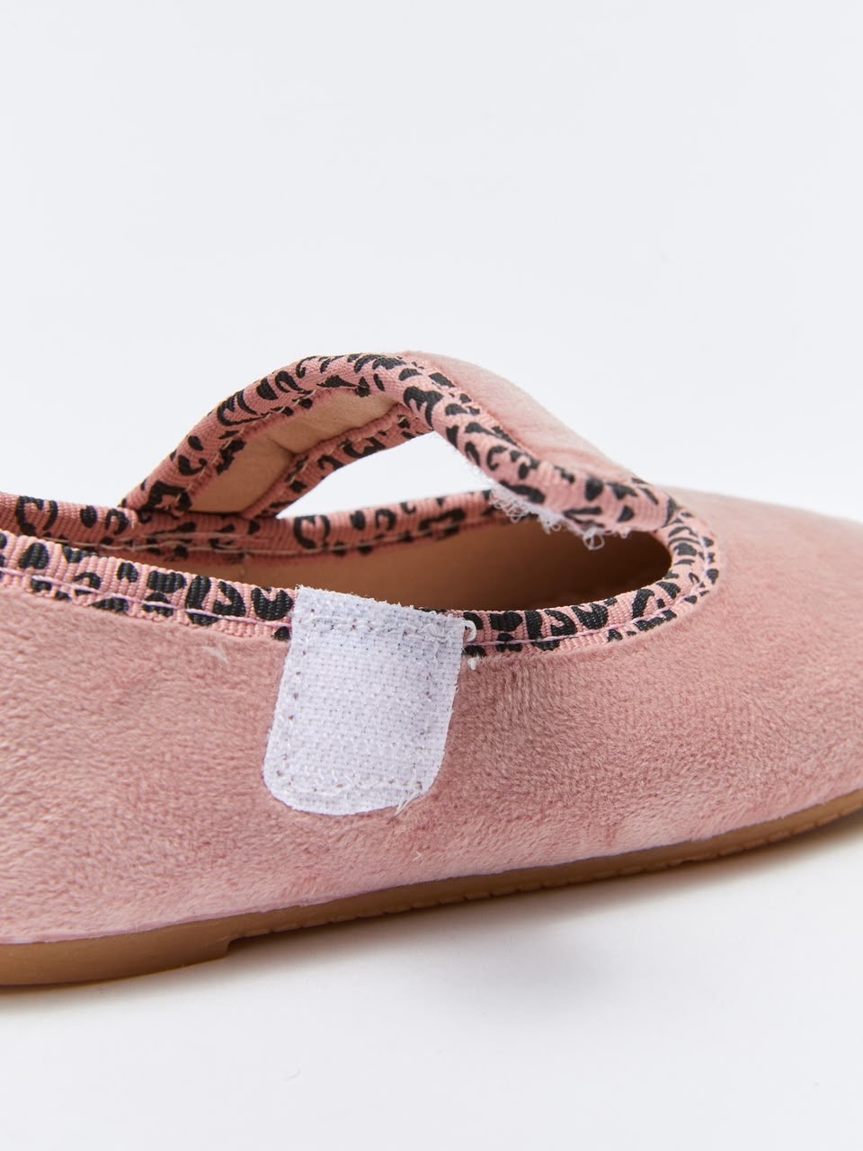 Ballerines Souples À Scratch Velours Rose Liseré Léopard LC Waikiki pointure 27