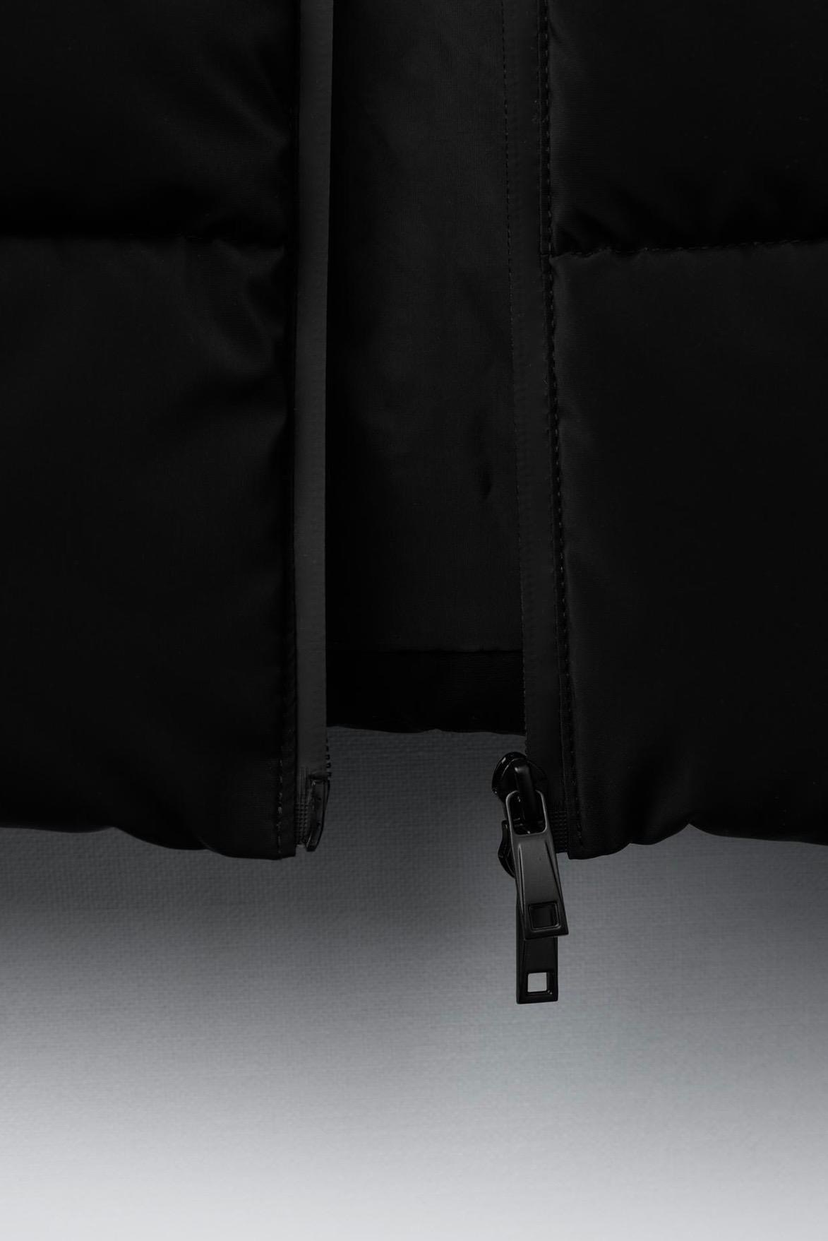 Manteau Long À Capuche Et Étiquette Gommée Noir Zara 13-14 ans 164cm