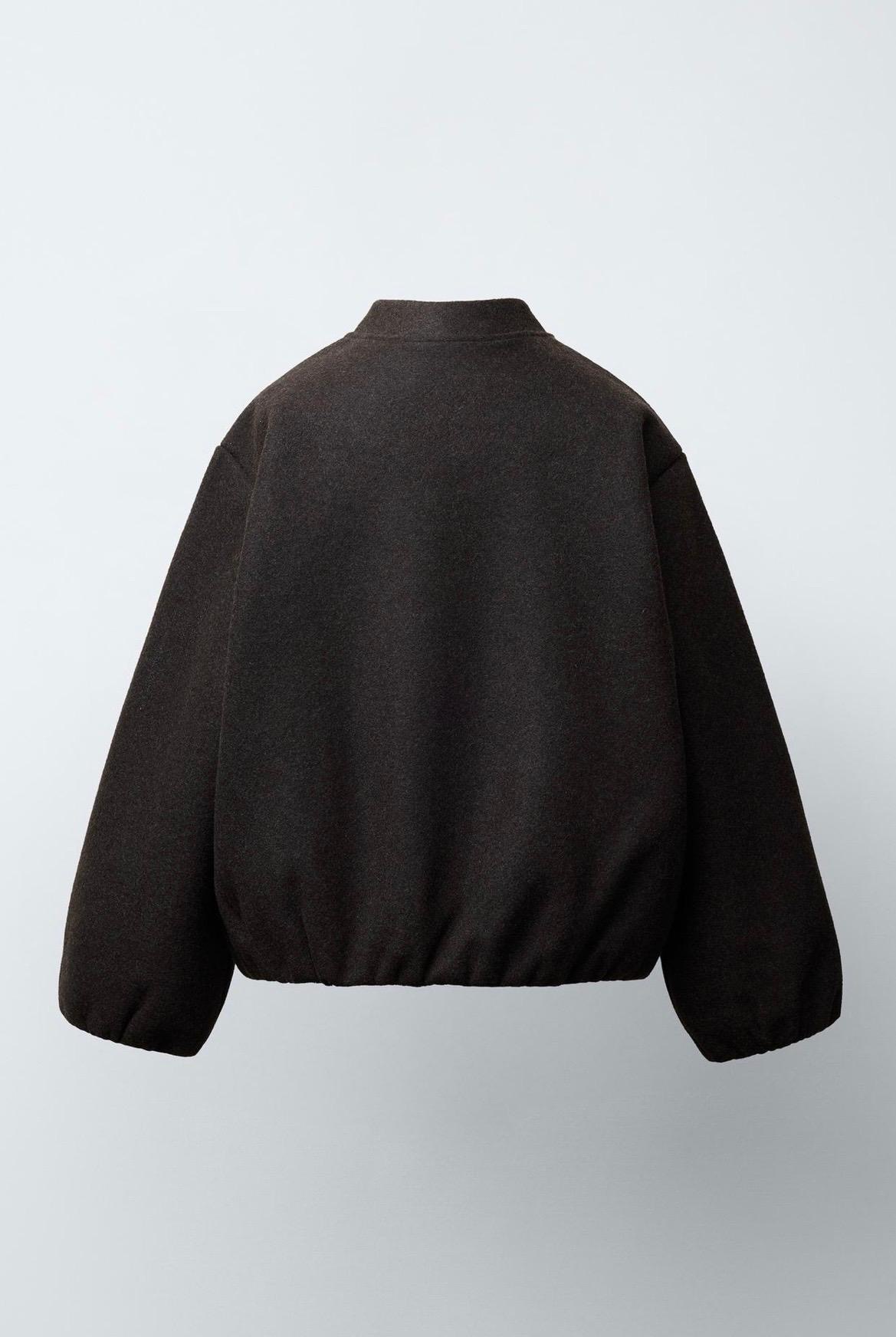 Blouson Bomber En Matière Douce Zara 8-9 ans 131cm