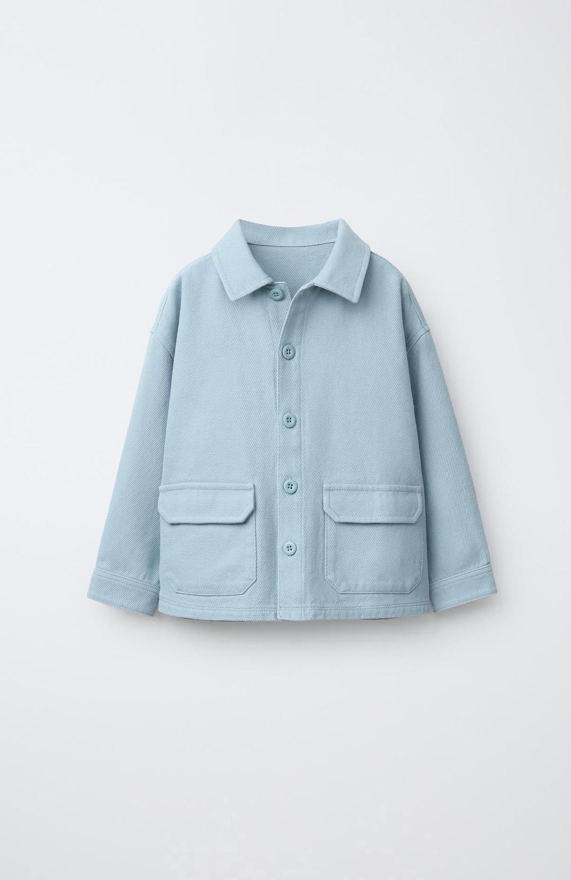 Veste Surchemise Gaufré à Poches Zara 4 ans 104cm