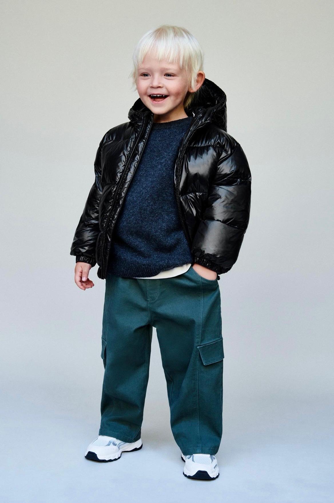 Doudoune Déperlante À Capuche Rembourrage 50% Plume Et 50% Duvet Zara 5 ans 110cm