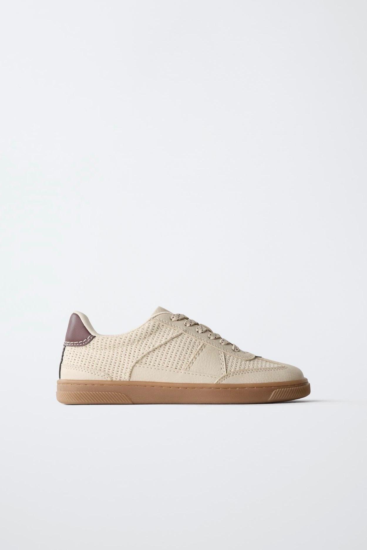 Baskets Style Tennis En Matières Variées Zara pointure 33