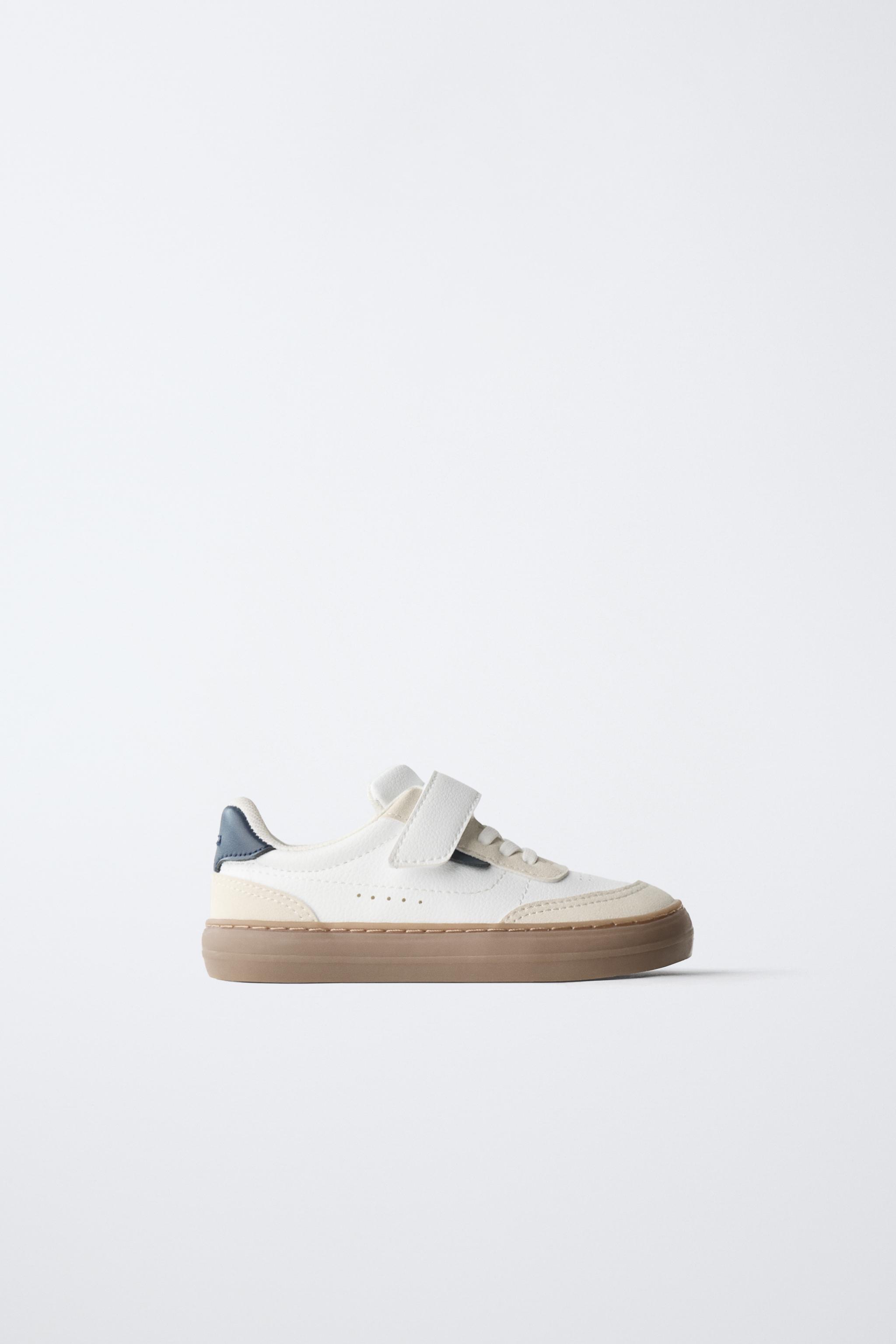 Baskets Barefoot Souples À Scratch Et Lacets Élastiques Zara pointure 28