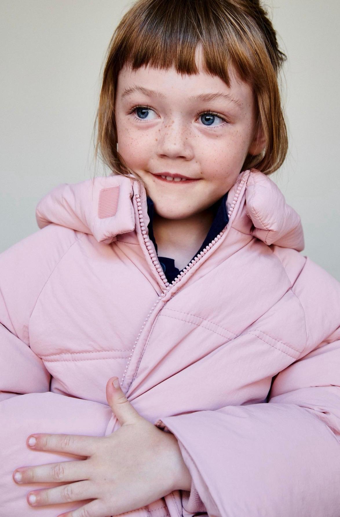 Manteau Matelassé Déperlant À Capuche Rose Zara 3 ans 98cm