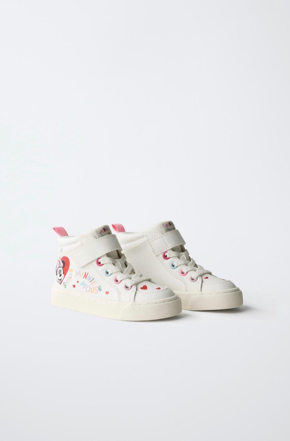 Baskets Montantes À Scratch Et Lacets Zara pointure 24