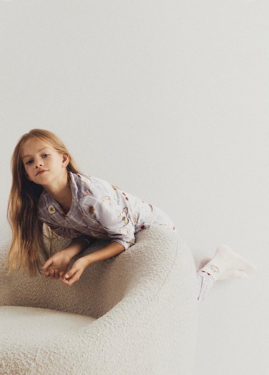 Pyjama Deux Pièces Velours à motifs Petit-Déjeuner Lefties 4-5 ans 110cm