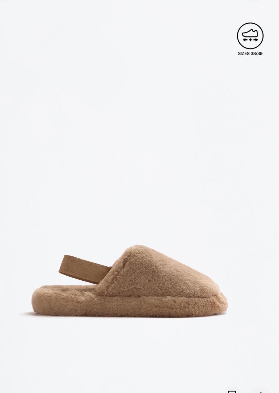 Chaussons claquettes En Fausse Fourrure Tout Doux À Bride Arrière Lefties pointure 26-27