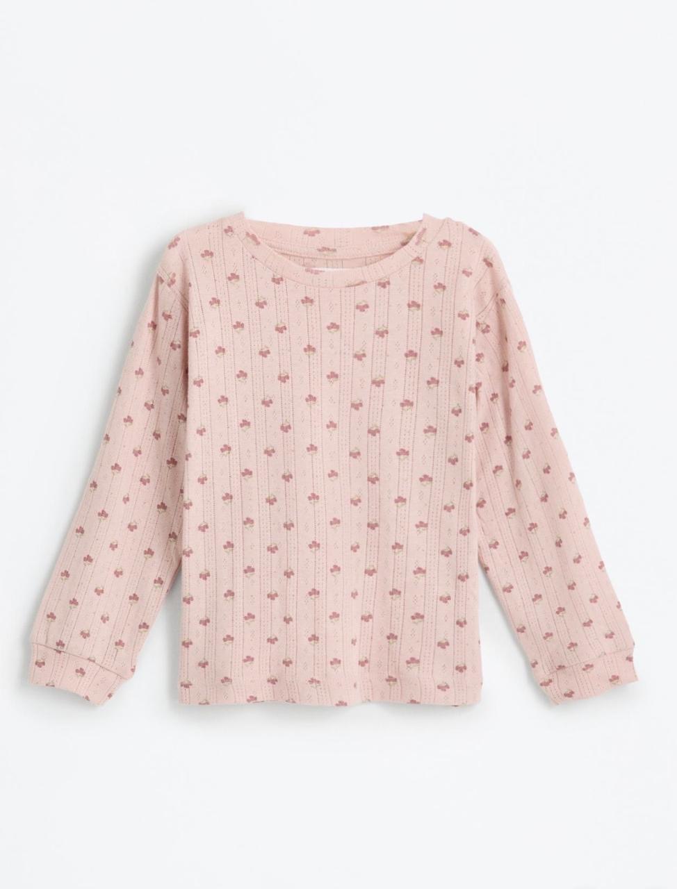 Pyjama Deux Pièces Fille Coton Côtelé Rose à Fleurs Lefties 3-4 ans 104cm