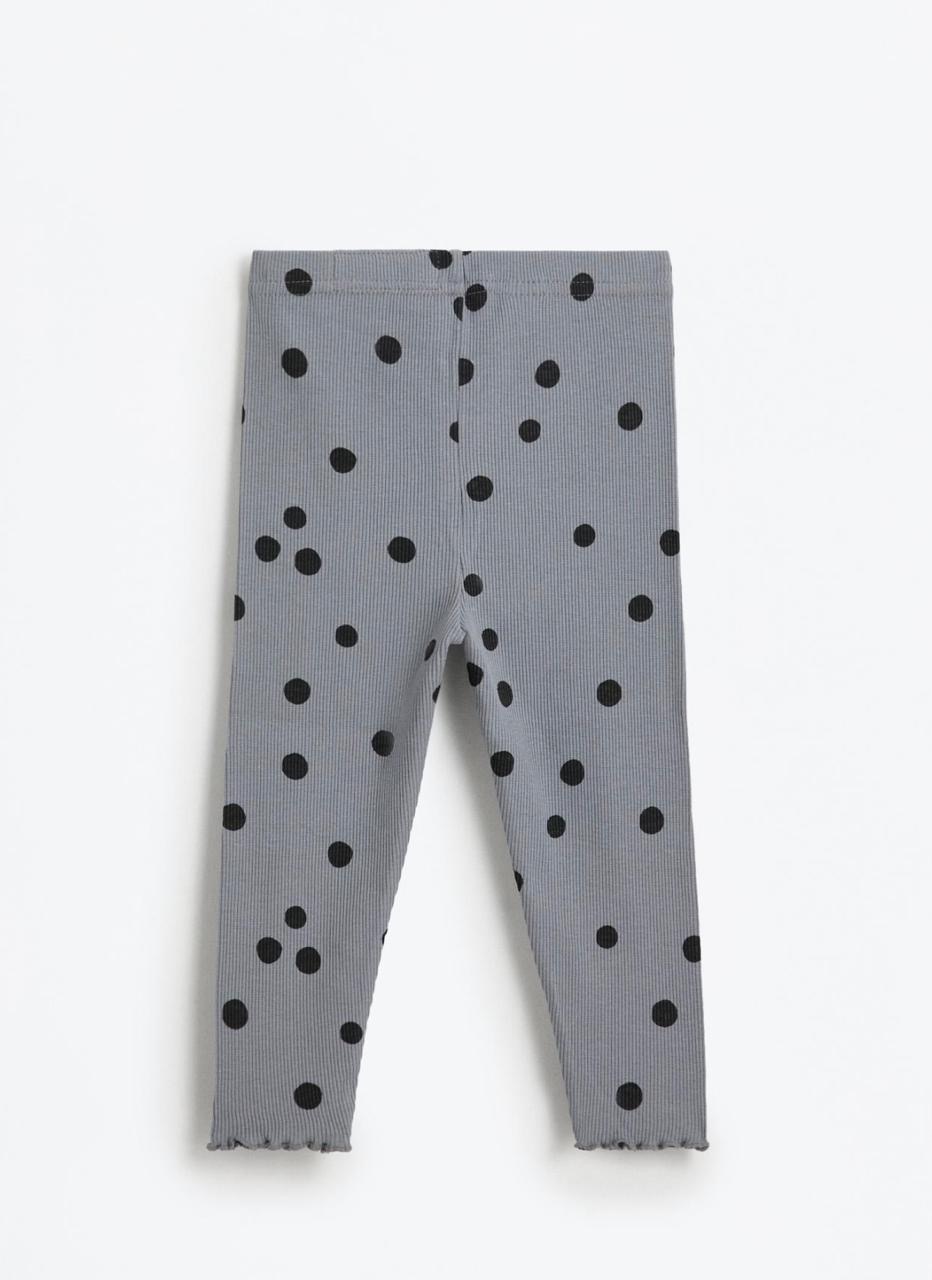 Ensemble 2 Pièces Sweat En Molleton Gratté à Pois Et Legging En Coton Côtelé Lefties