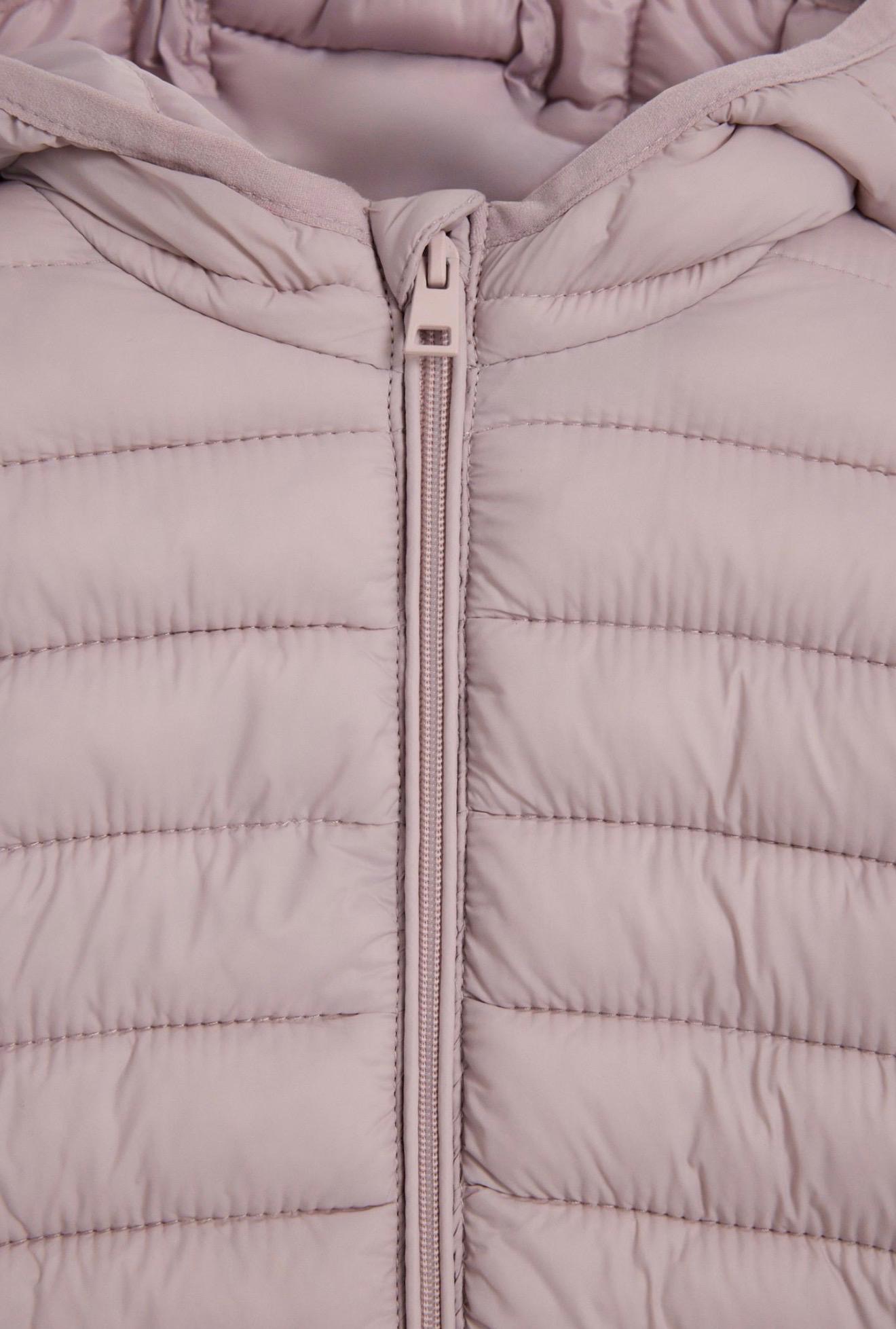 Doudoune Matelassée À Capuche Rose Poudré Lefties