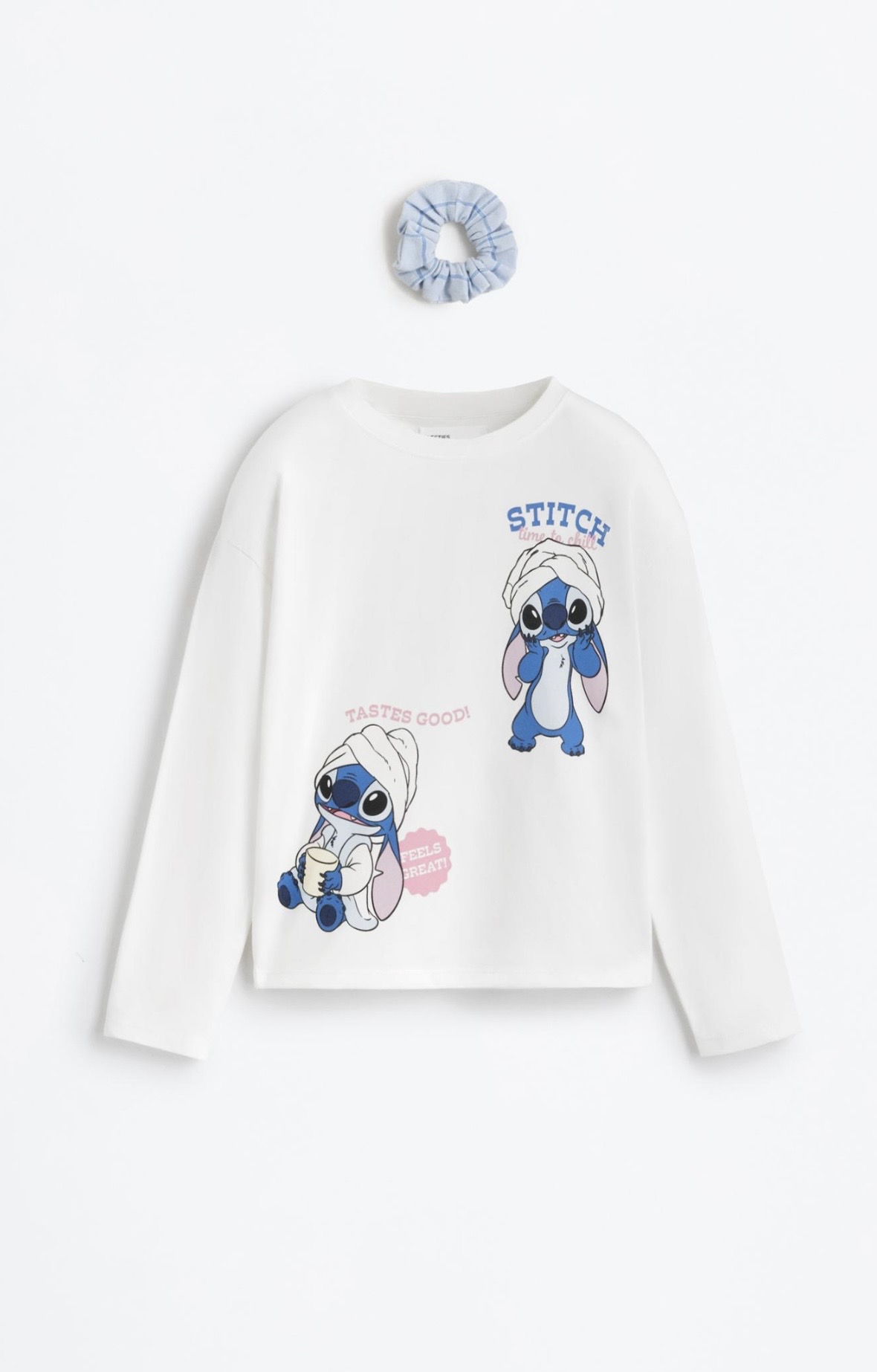 Pyjama 2 Pièces Coton Disney Stitch & Chouchou