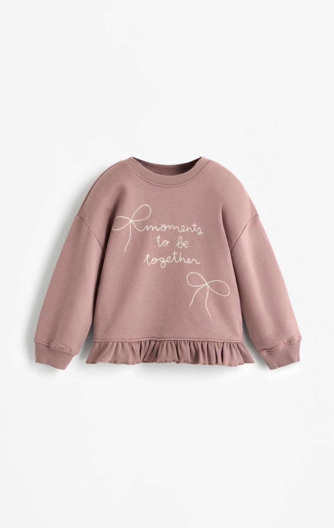 Ensemble 2 Pièces Sweat À Volant Brodé Et Pantalon Jogger En Molleton Gratté Lefties 12-18 mois 86cm