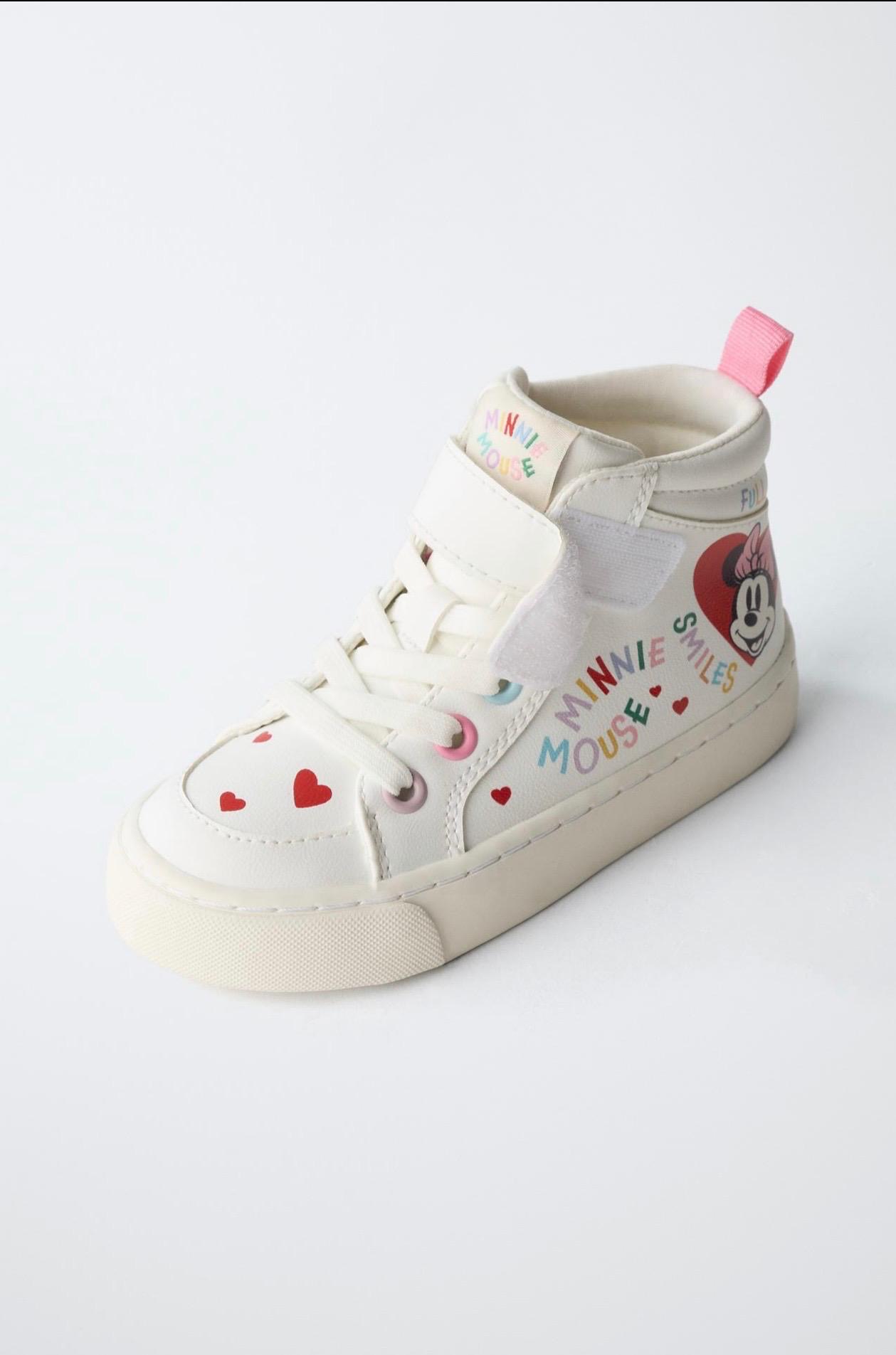 Baskets Montantes À Scratch Et Lacets Zara pointure 24