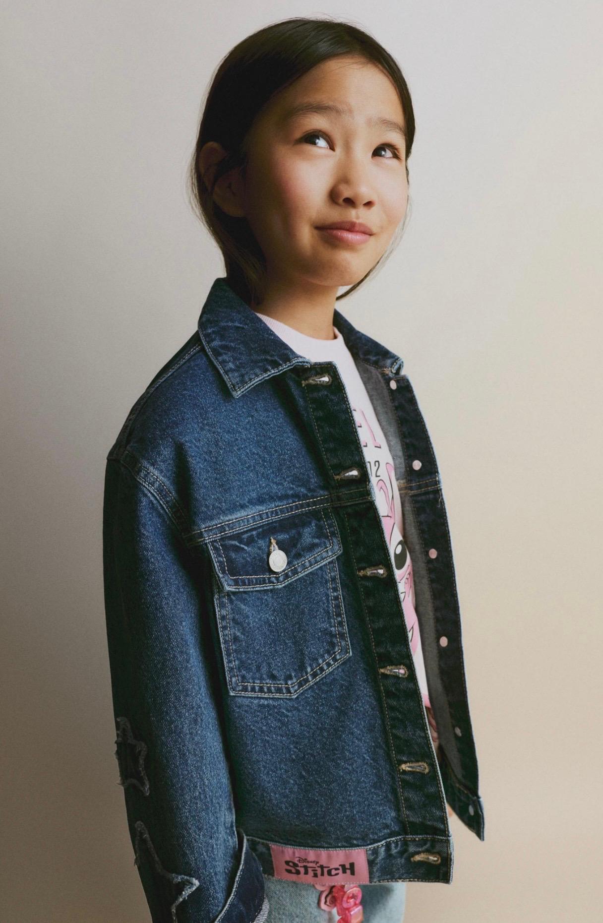 Veste En Jean Avec Écussons Étoiles Lefties 13-14 ans 164cm