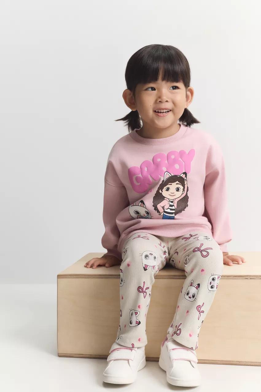 Ensemble 2 Pièces Sweat En Molleton Gratté Et Pantalon Flare En Coton Côtelé Lefties 18-24 mois 92cm