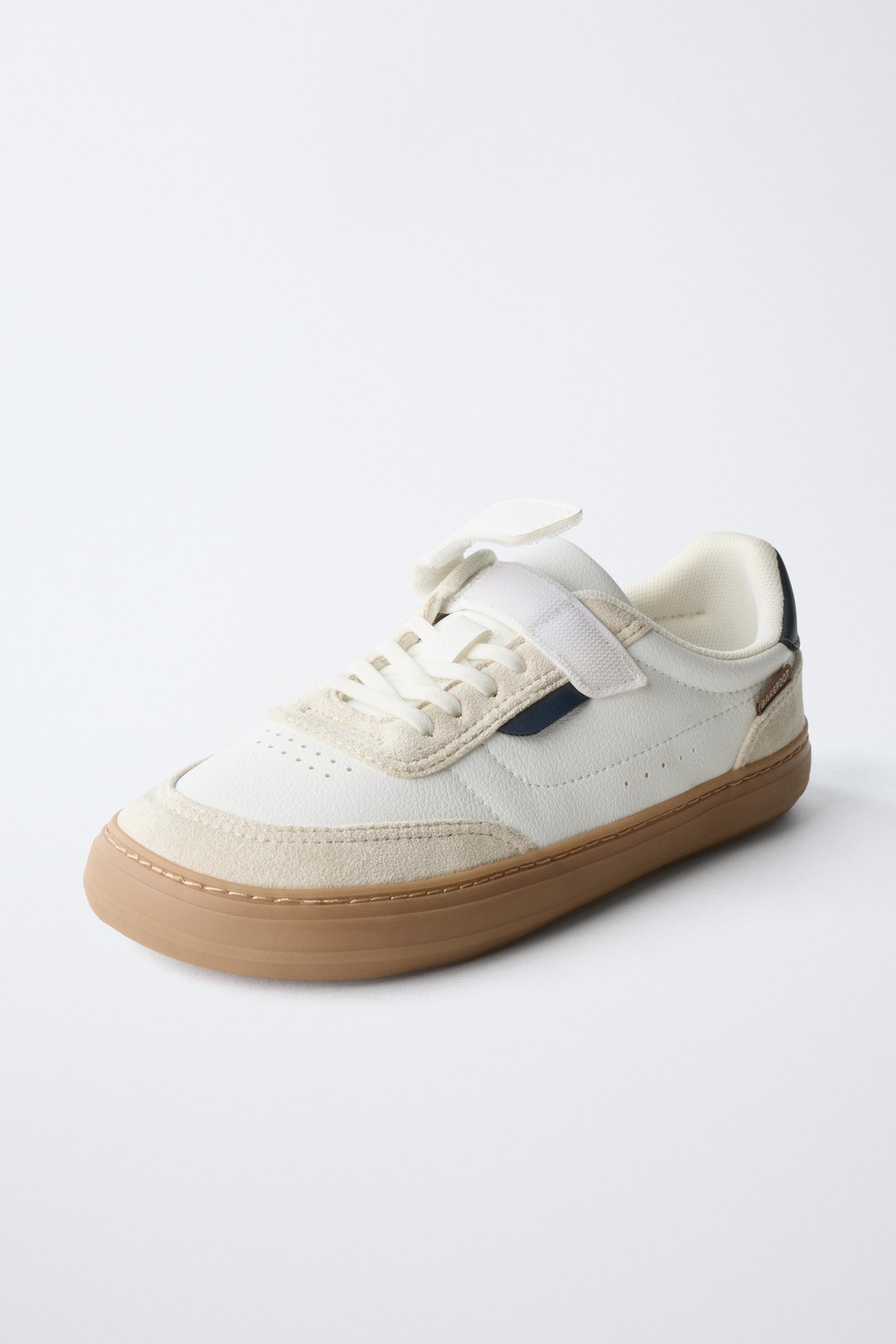 Baskets Barefoot Souples À Scratch Et Lacets Élastiques Zara pointure 28