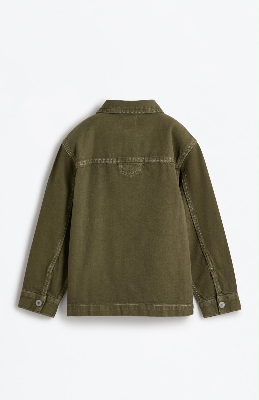 Veste En Jean Vert Khaki À Poche Plaquée Lefties