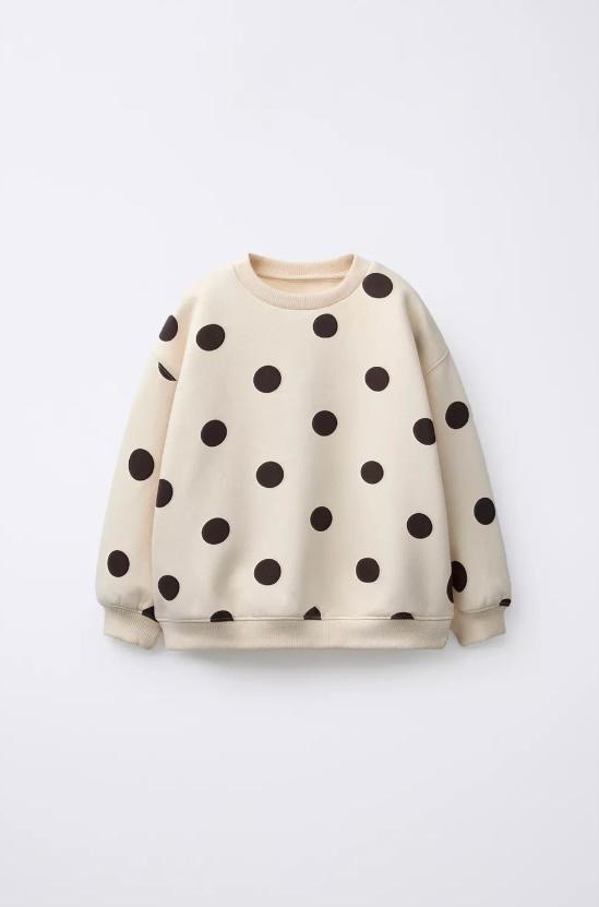 Ensemble 2 Pièces À Pois Sweat Et Legging Zara 18 mois 86cm